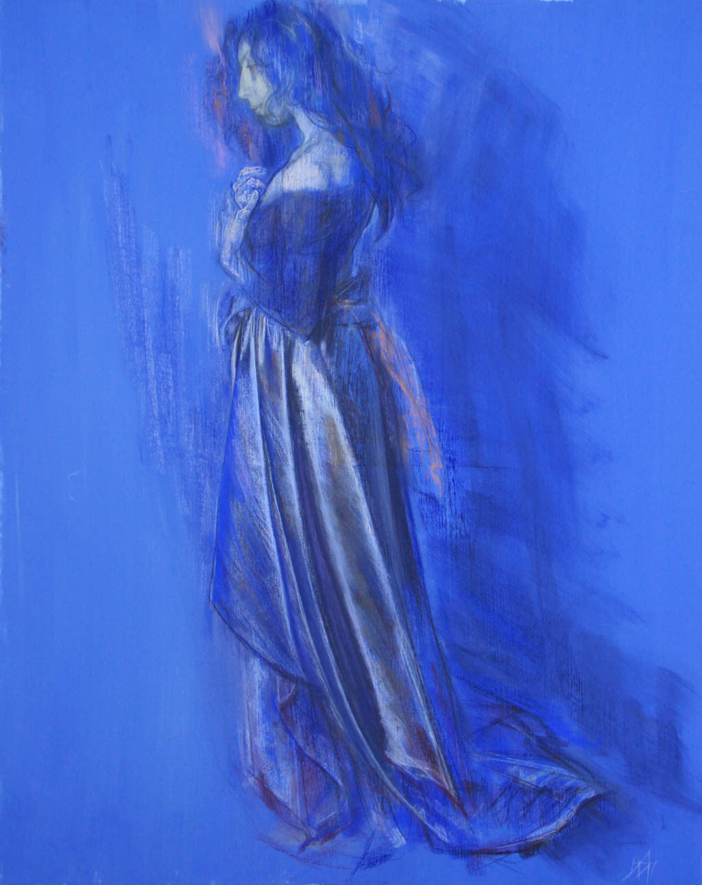 Фигура в синьо