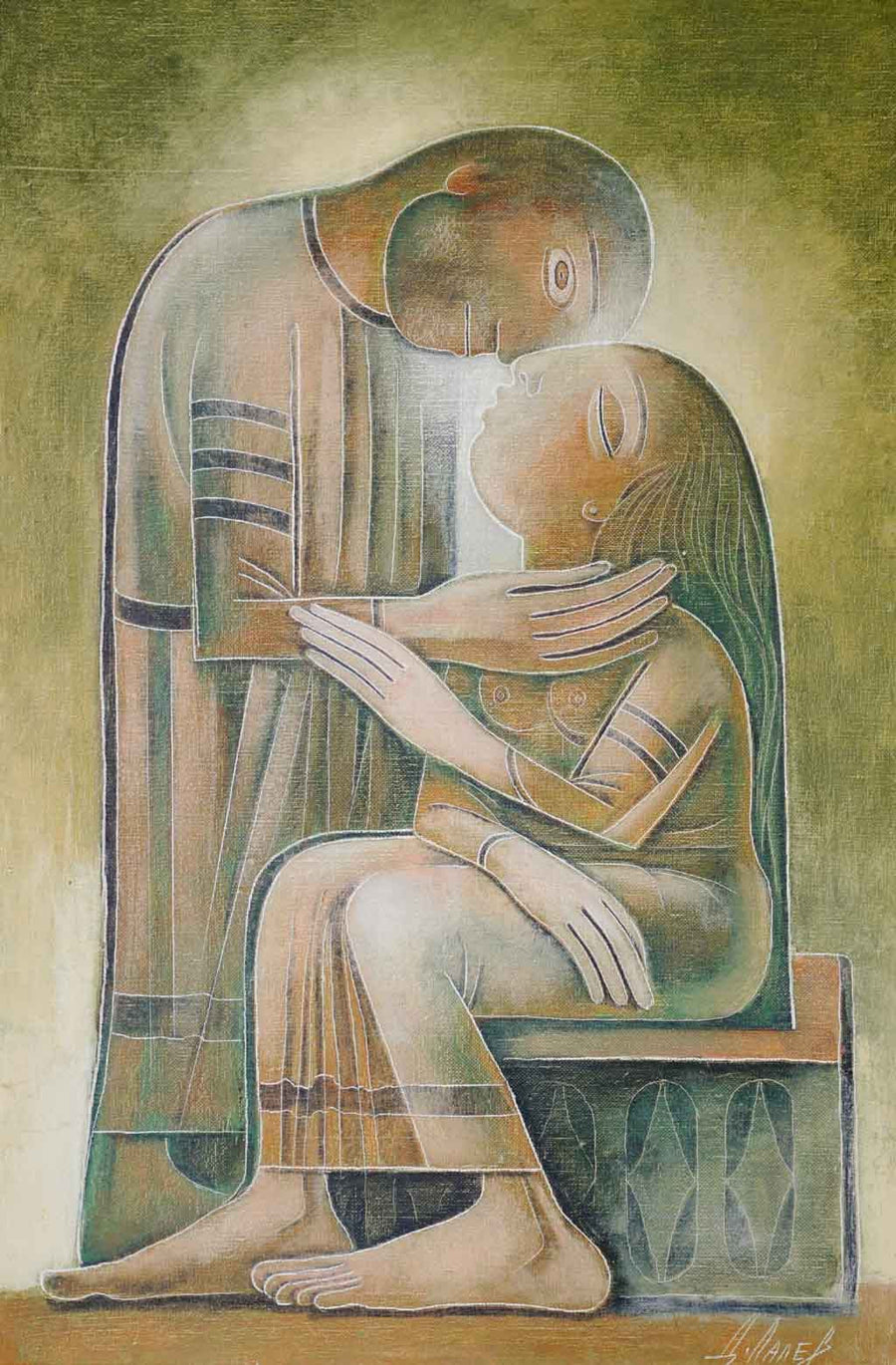 Целувката, Димитър Лалев