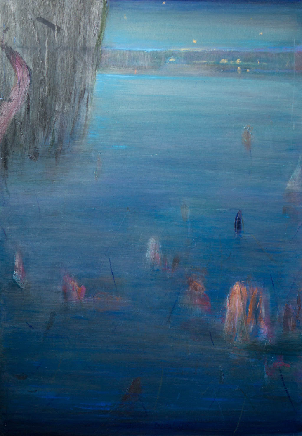 Лотоси в синьо