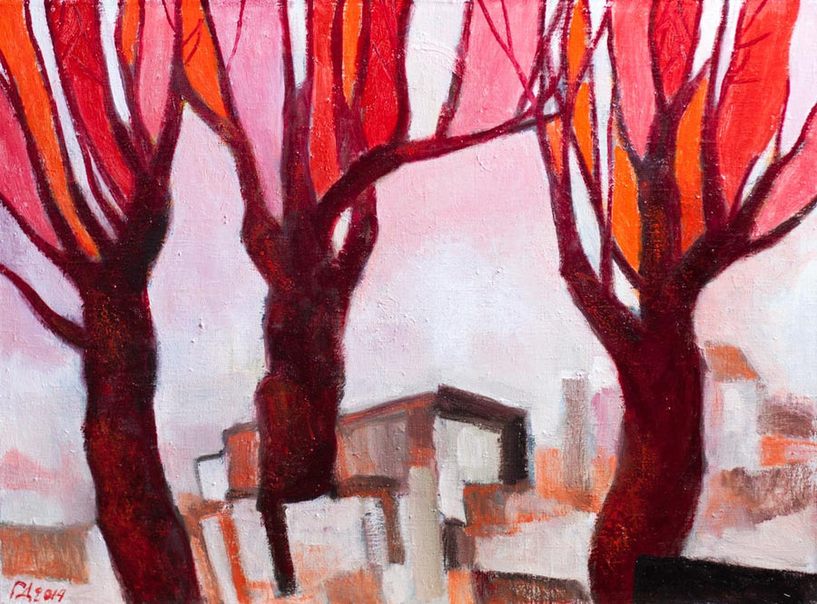 Пейзаж в розово, Генчо Денчев