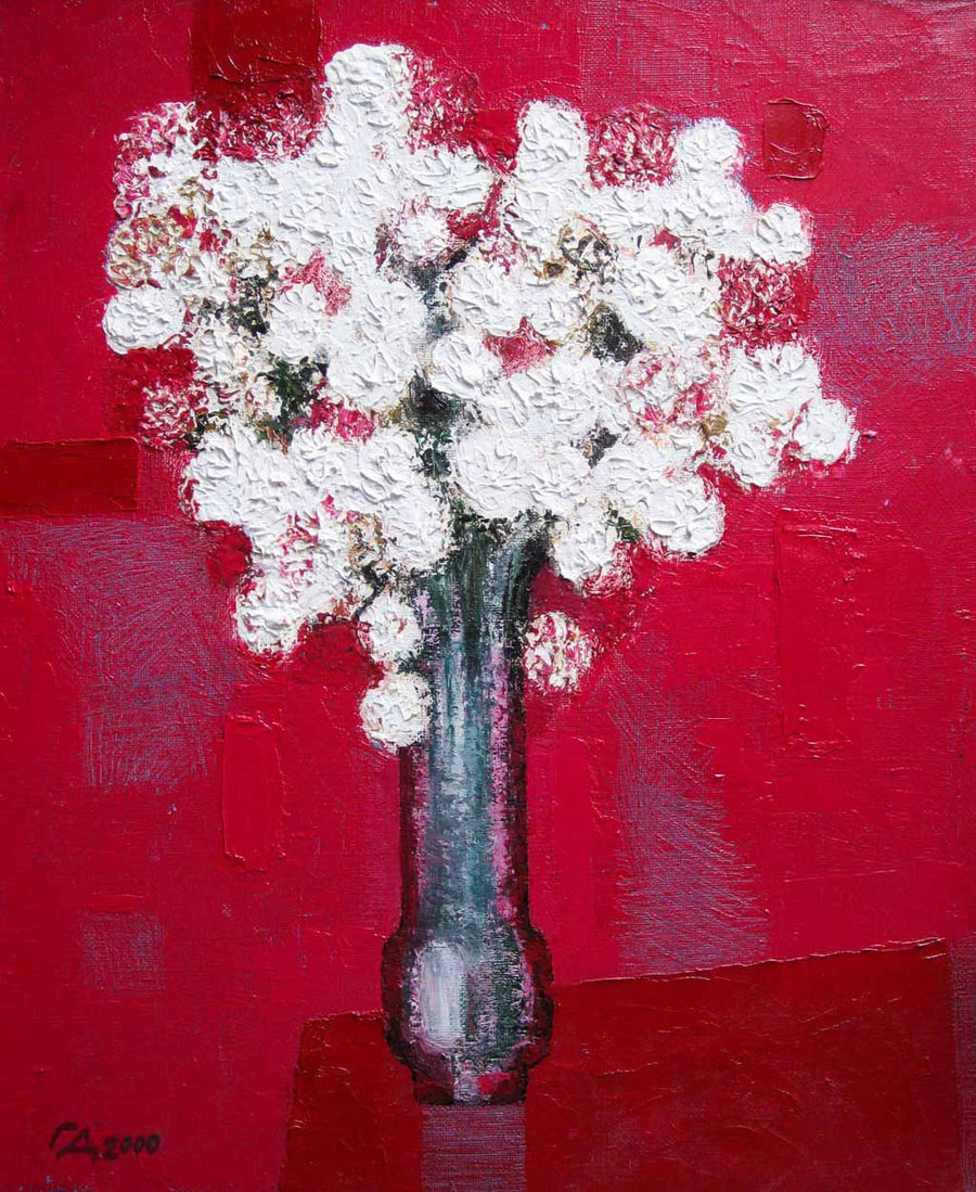 Натюрморт в червено, Генчо Денчев