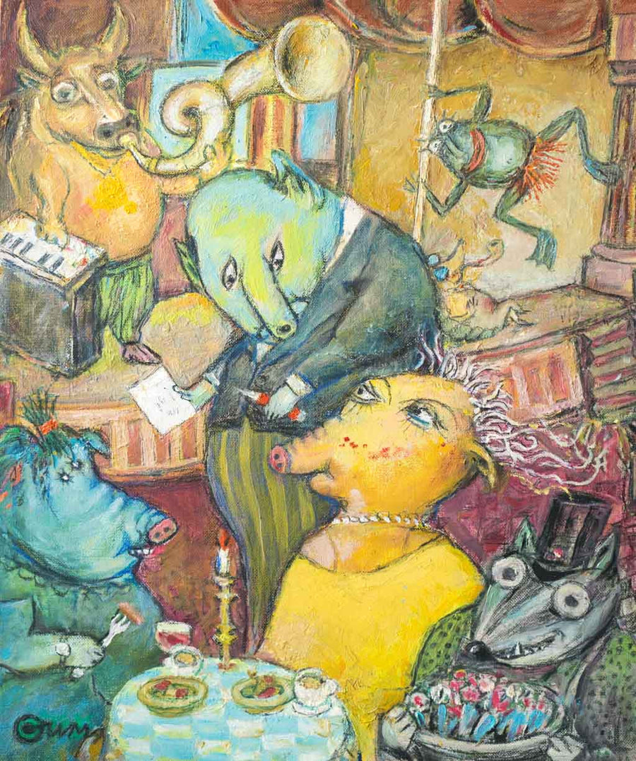 Черната и русата Златка на кафе при жабата, Генчо Симеонов