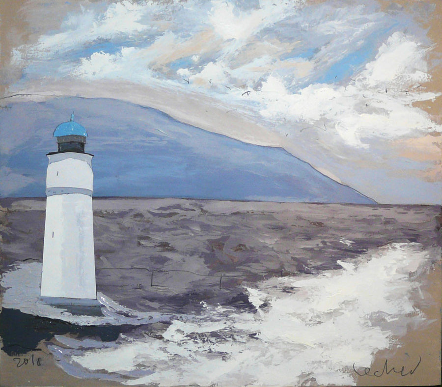 Морски бриз при залез, Георги Лечев