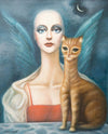 Жена с котка, Григор Ангелов