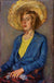 Портрет на млада жена с шапка