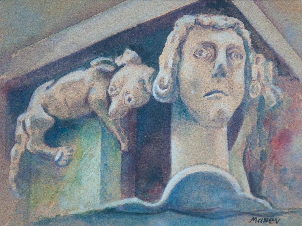 Детайл от романска архитектура, Никола Манев