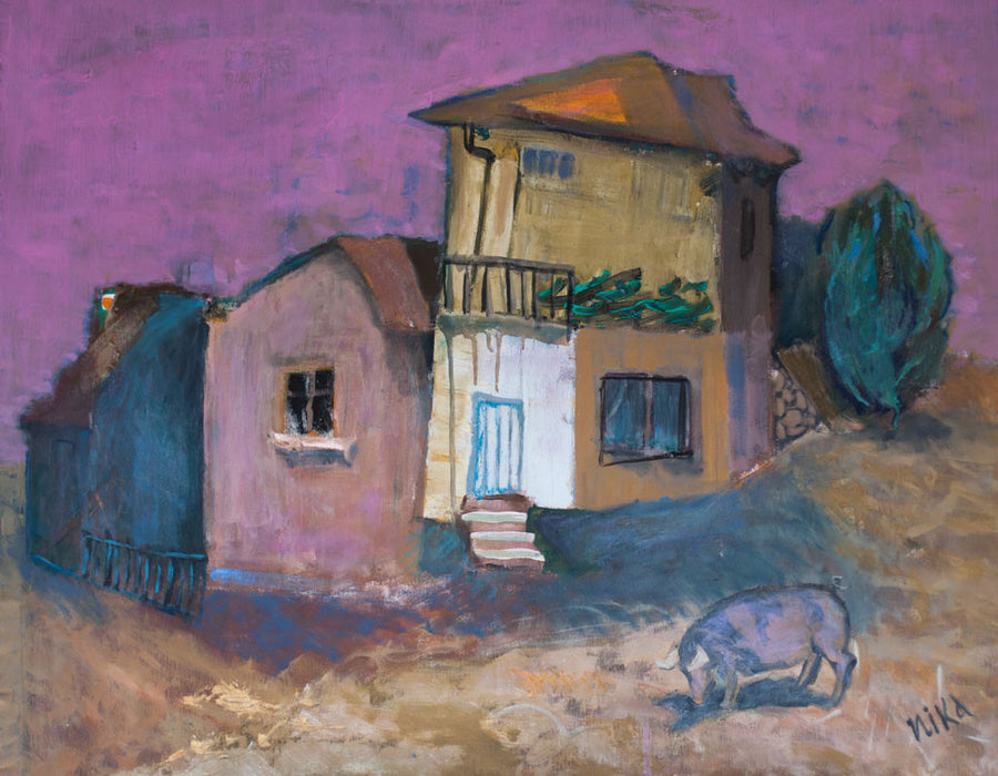 Пейзаж в розово, Николай Димчевски