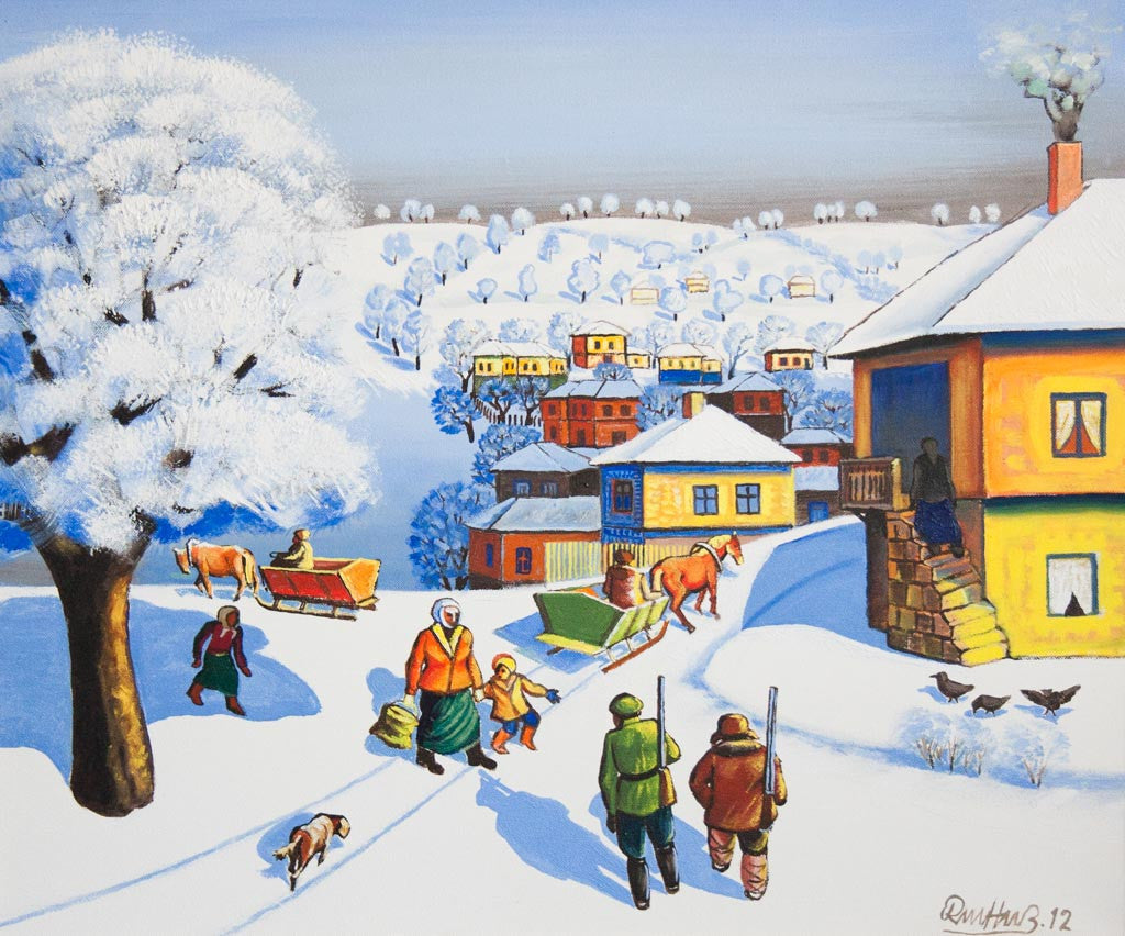 Селска слънчева зима