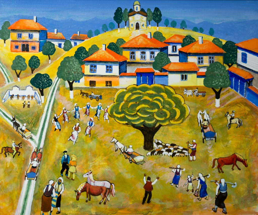 На селския мегдан