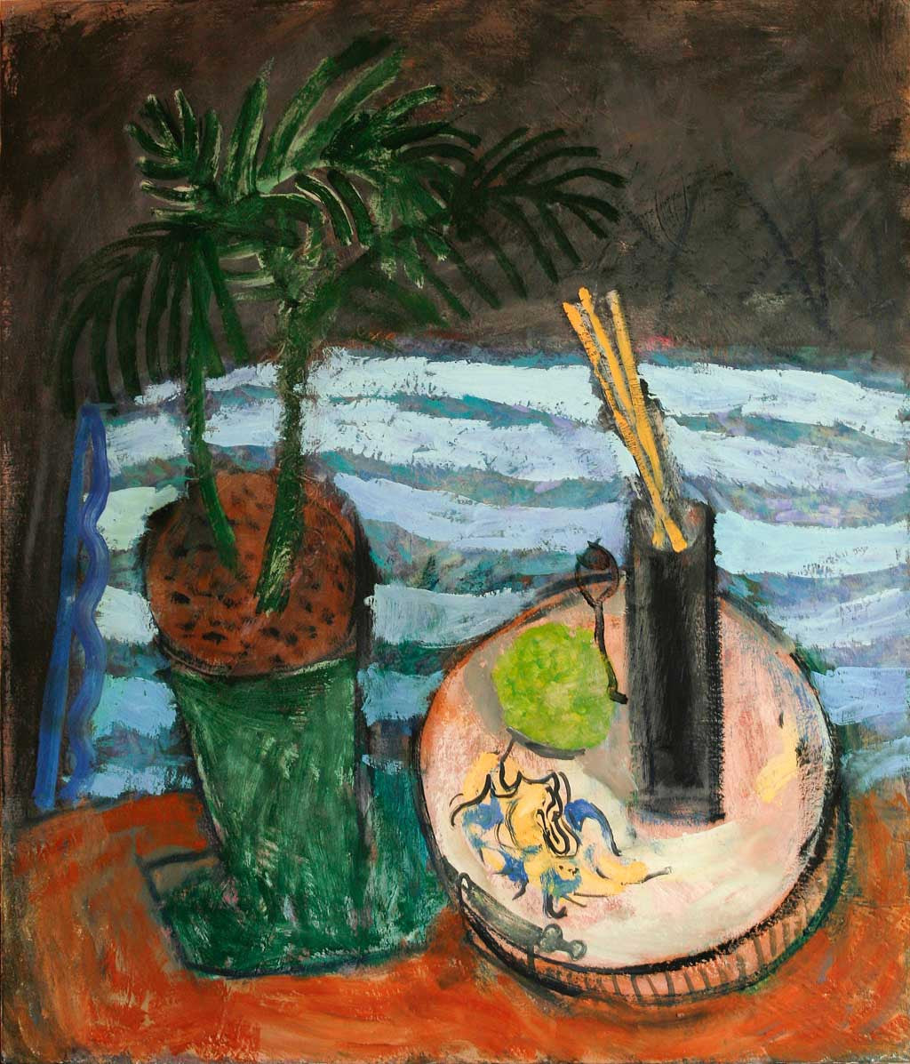 Натюрморт в синьо, Росен Марковски