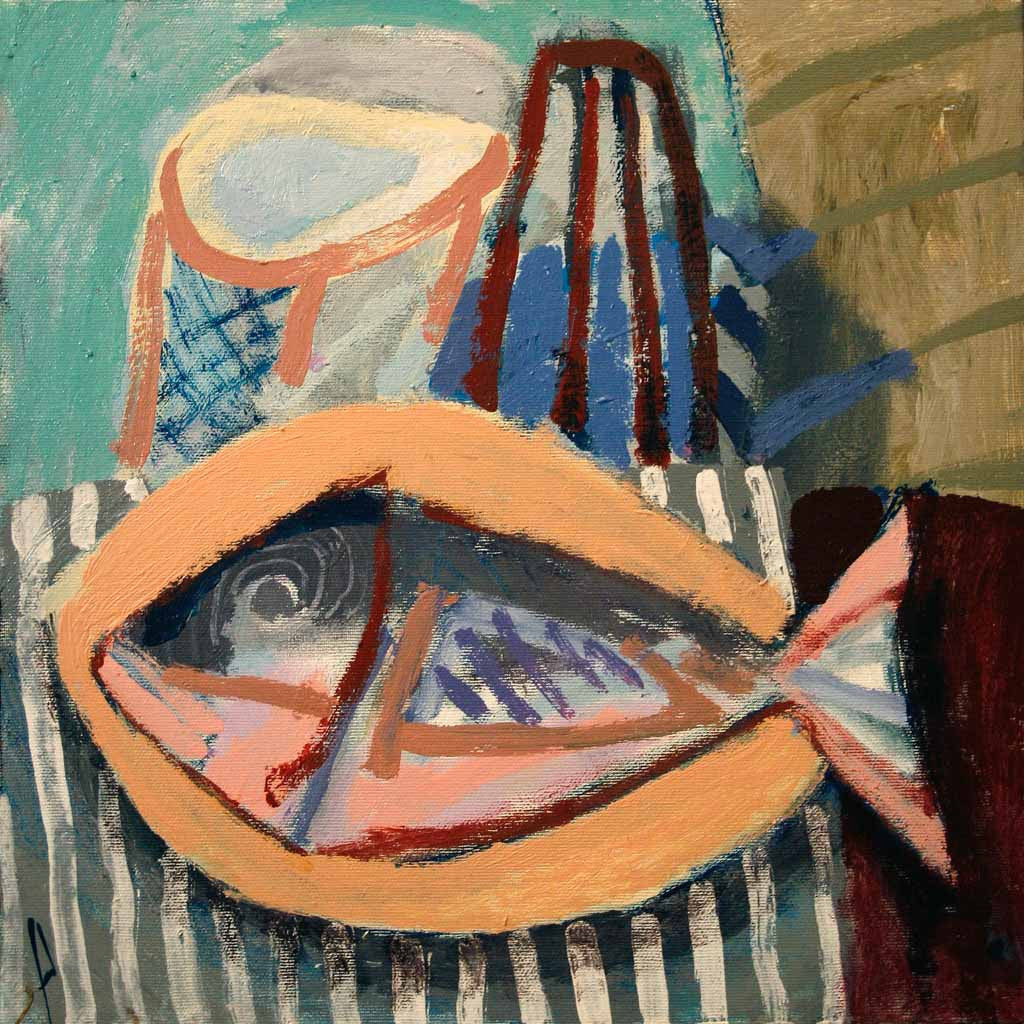 Натюрморт с риба, Росен Марковски