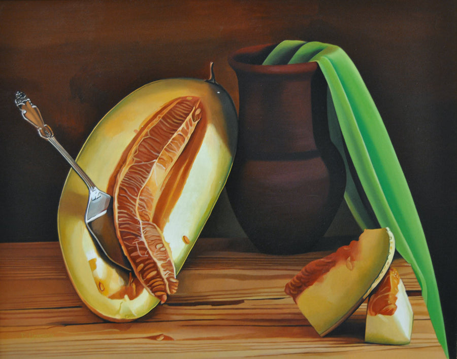 Натюрморт с пъпеш, Валери Цветков