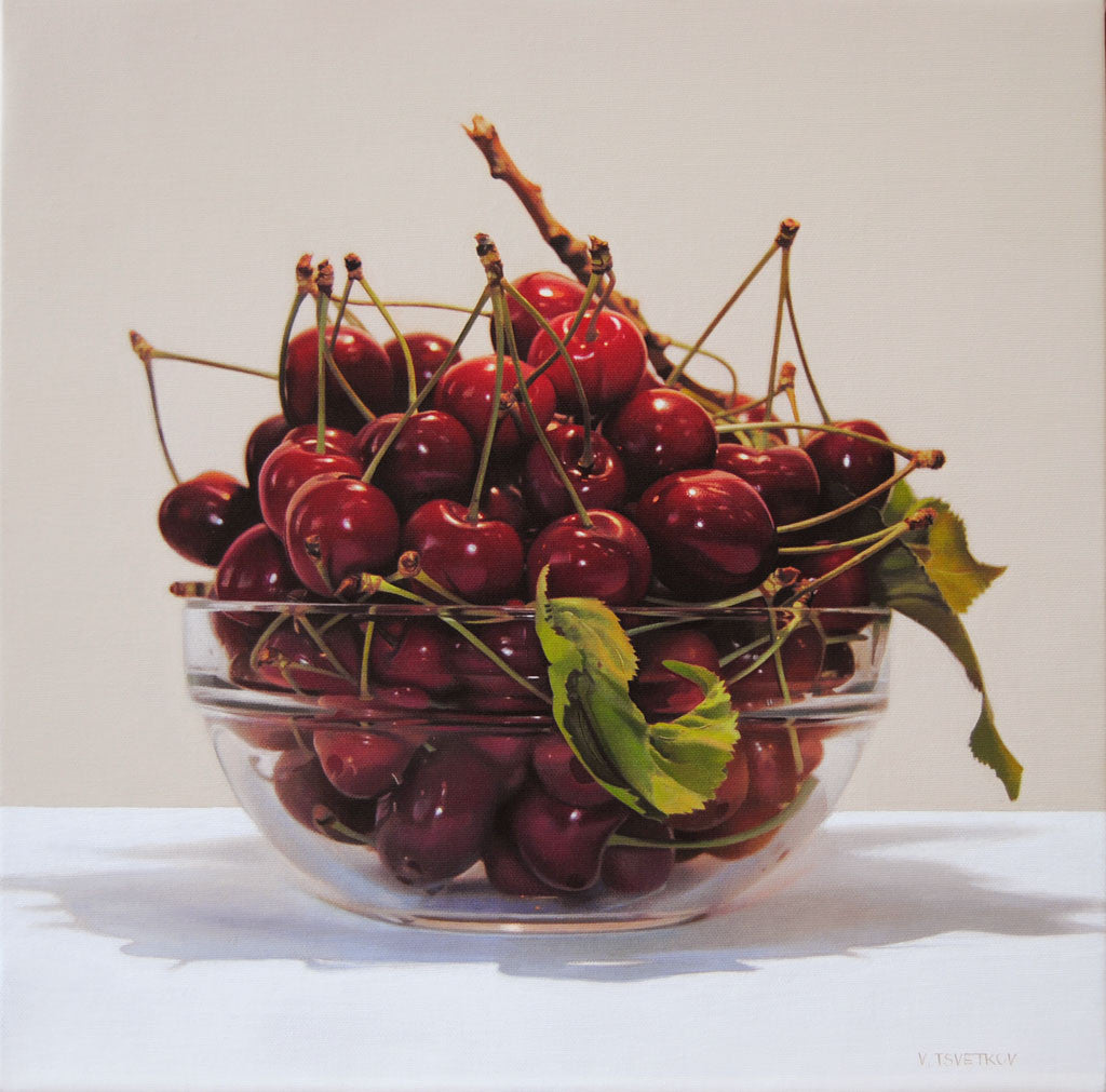 Натюрморт с череши, Валери Цветков