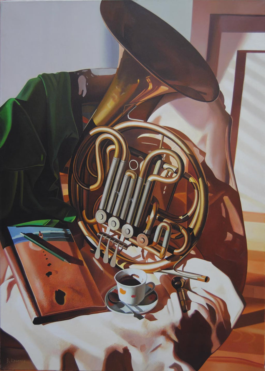 Натюрморт с валдхорна, Валери Цветков