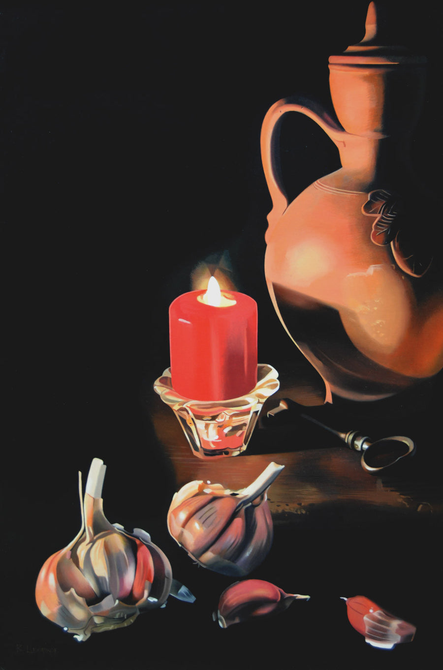 Натюрморт с чесън, Валери Цветков