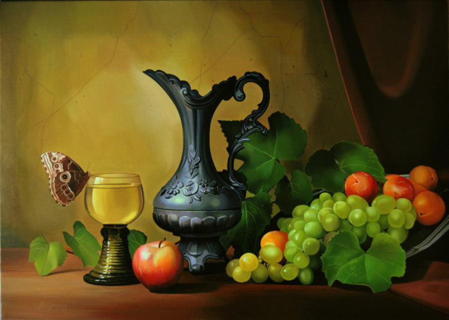 Натюрморт с пеперуда, Валери Цветков
