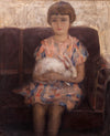 Портрет на момиче със зайче, Васил Иванов