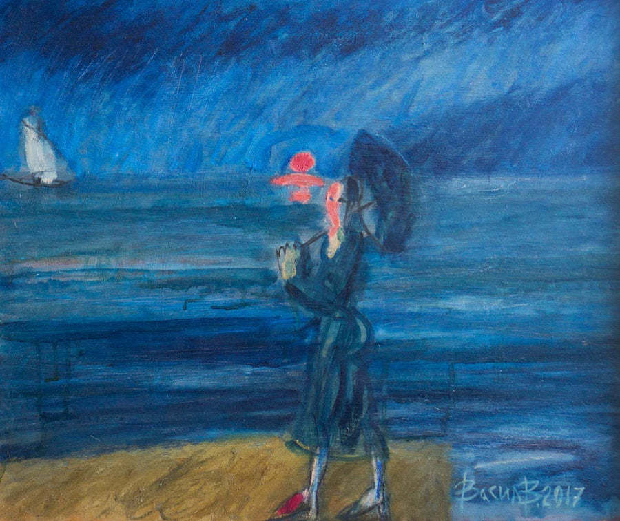 Жена и лодка в морето, Васил Василев