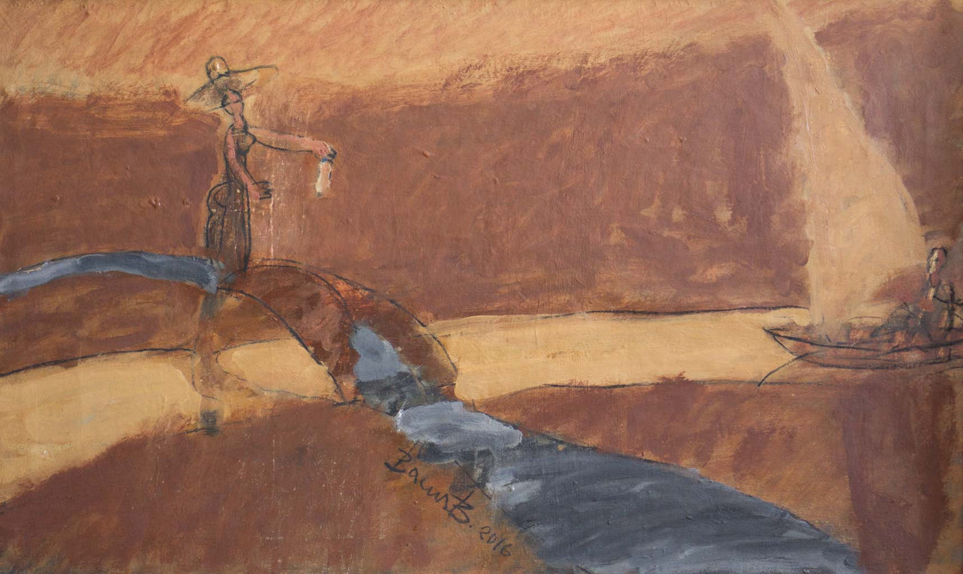 Мост и лодка в реката