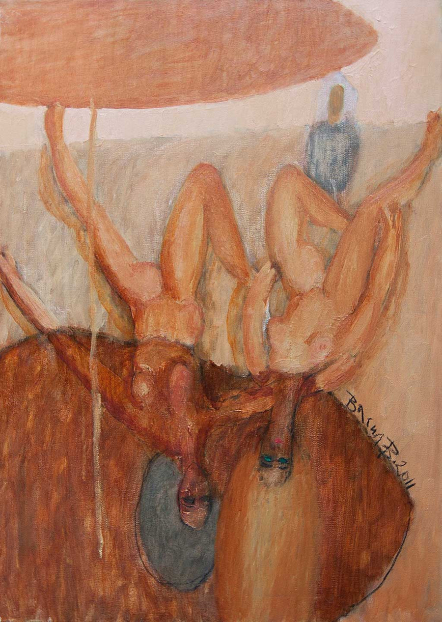 Две жени на плажа, Васил Василев