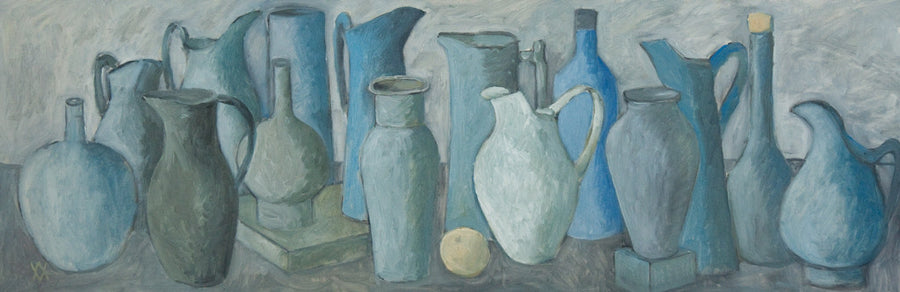 Натюрморт в синьо, Василка Монева