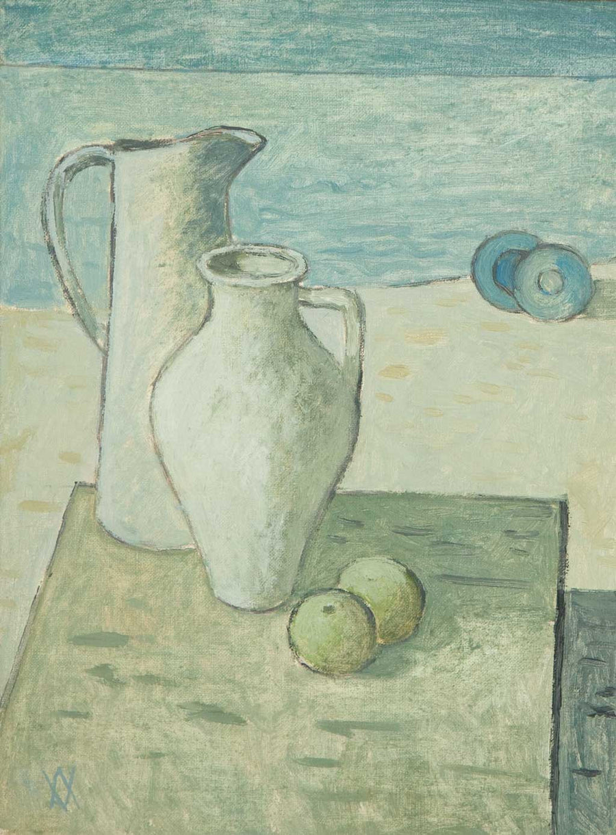 Натюрморт с две ябълки, Василка Монева