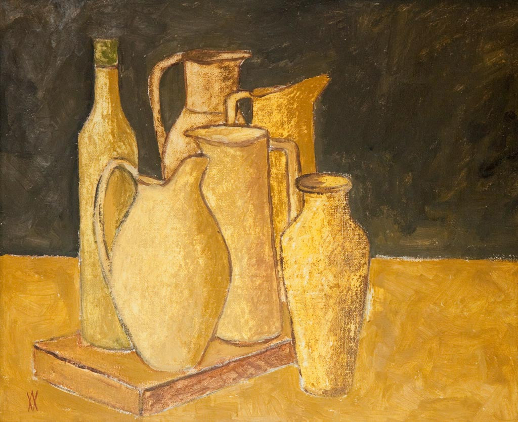 Натюрморт в охра, Василка Монева