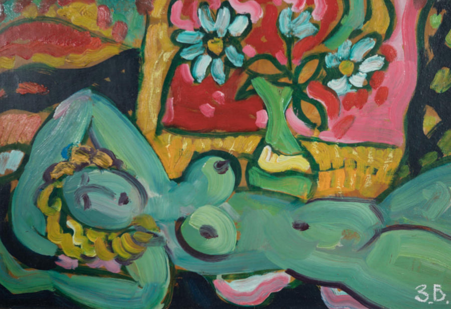 Момиче и цветя, Здравко Батембергски