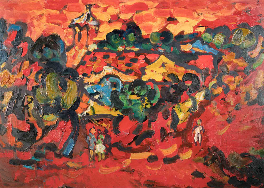 Пейзаж в червено, Здравко Батембергски