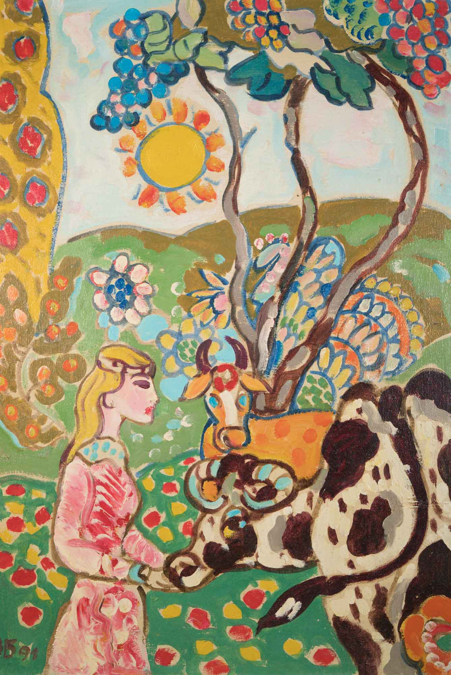 Композиция с крава, Здравко Батембергски