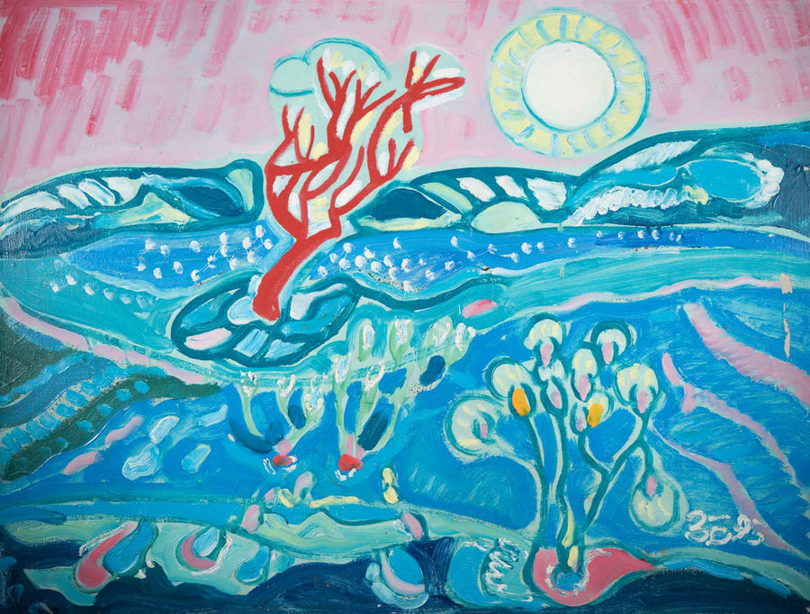 Пейзаж с дърво, Здравко Батембергски