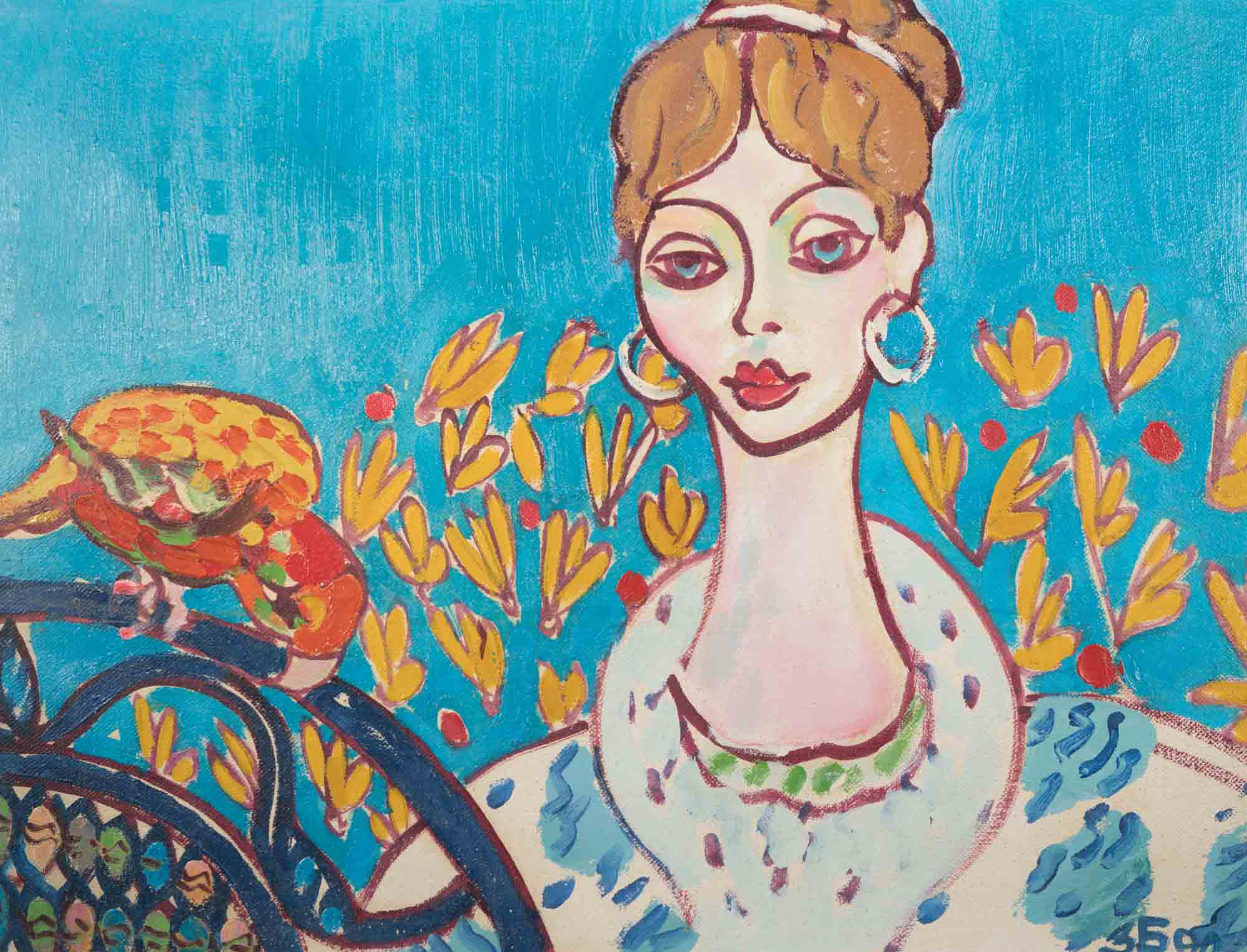 Жена с папагал, Здравко Батембергски