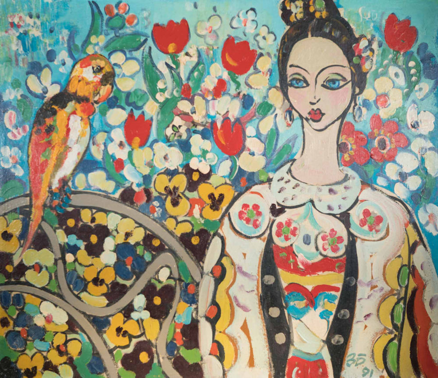 Момиче с папагал, Здравко Батембергски