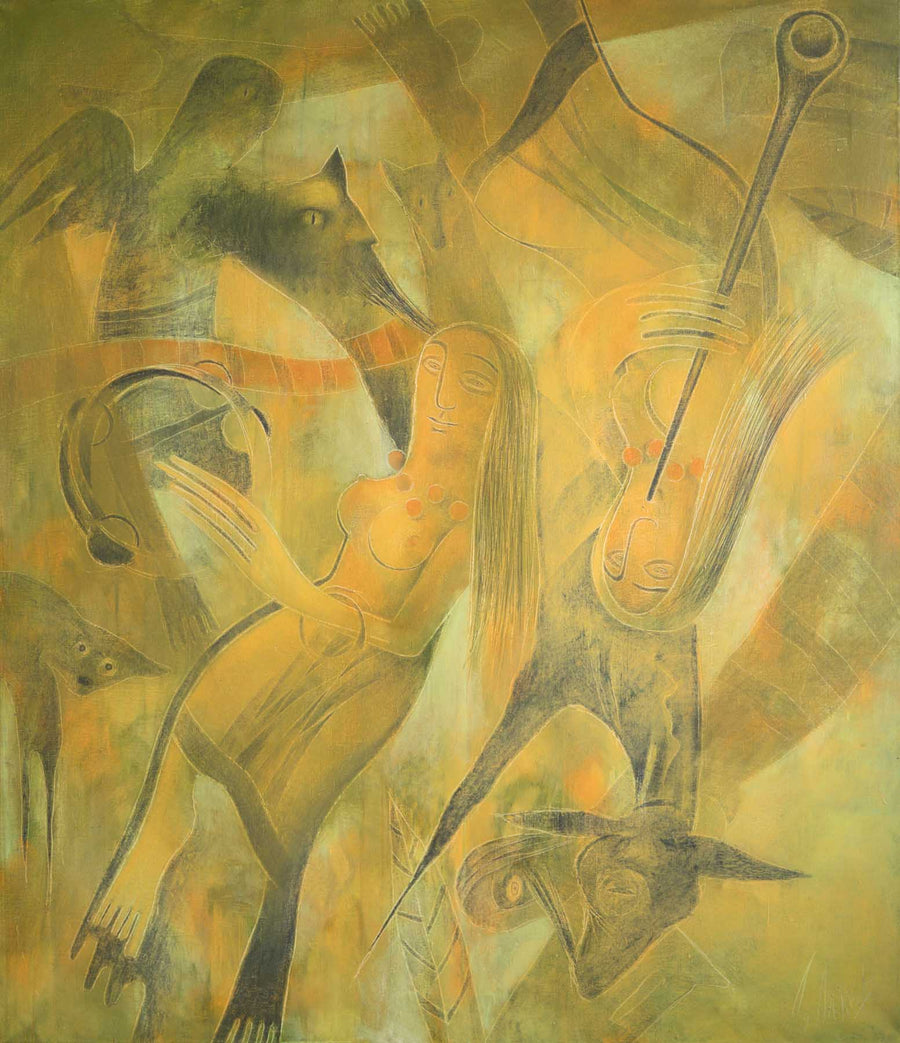 Девойка с дайре, Димитър Лалев