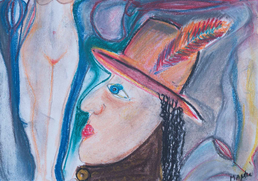 Евреин с шапка с перо, Добромир Манев