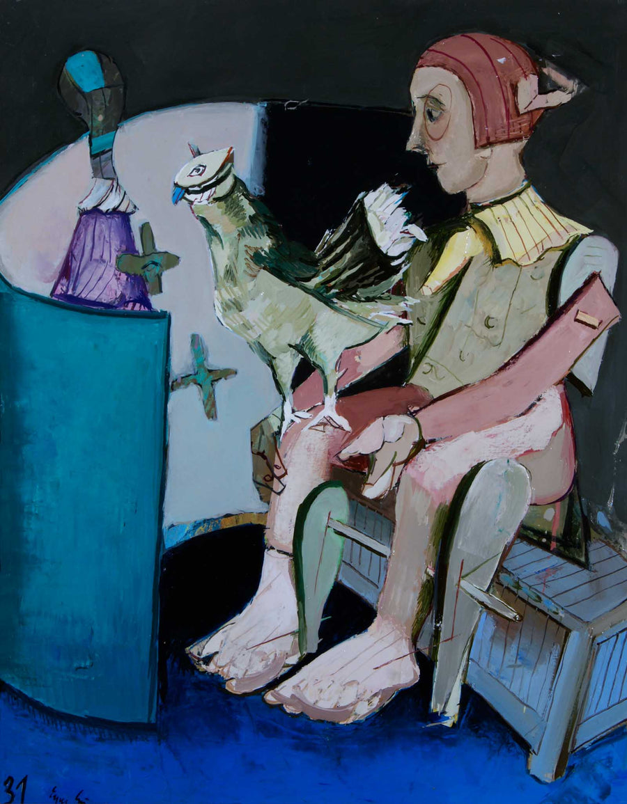 Мъж с птица, Емил Стойчев