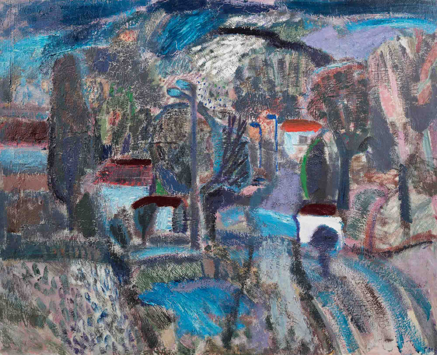 Пейзаж с къщи, Гергана Минкова