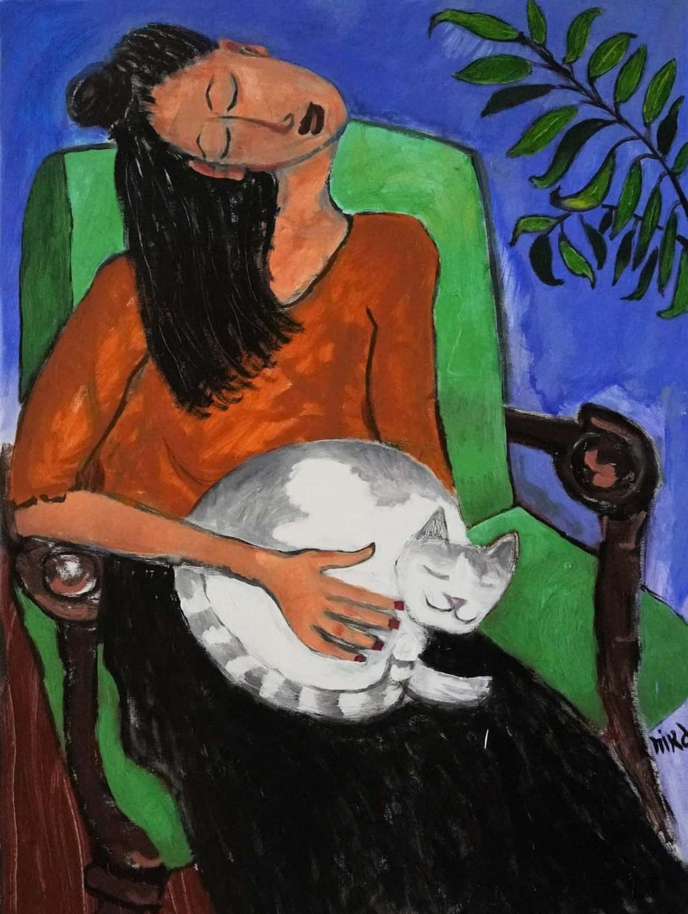 Момиче с котка