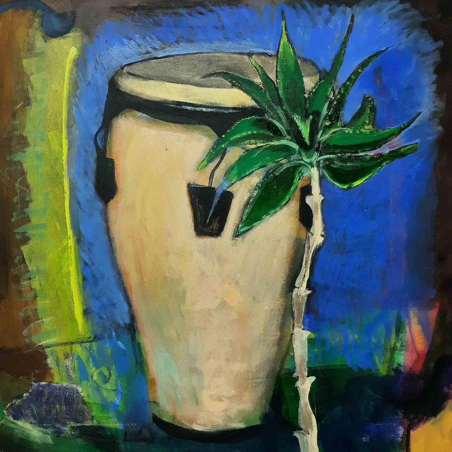 Натюрморт с конга и алое, Николай Димчевски