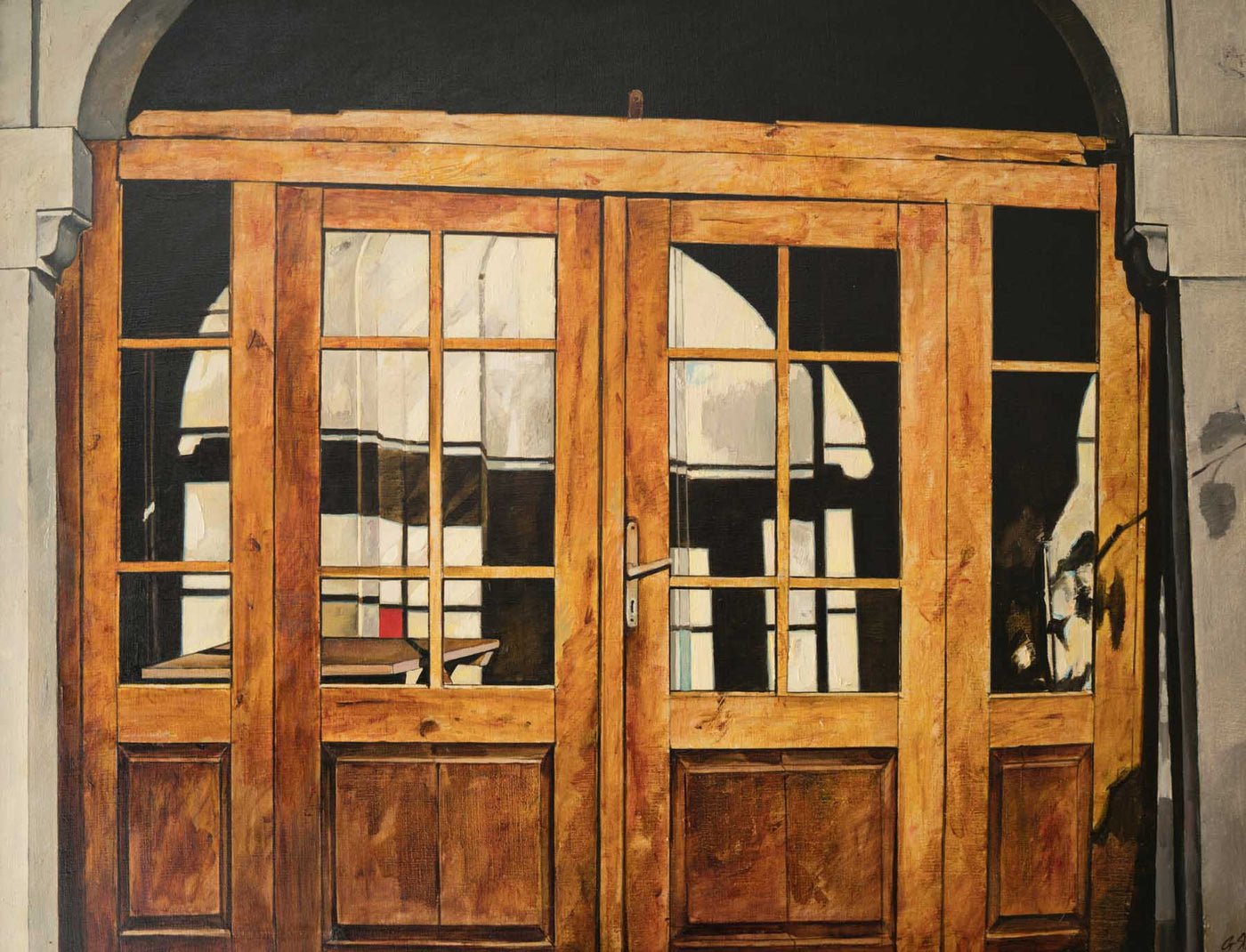 Интериор от една изоставена черква