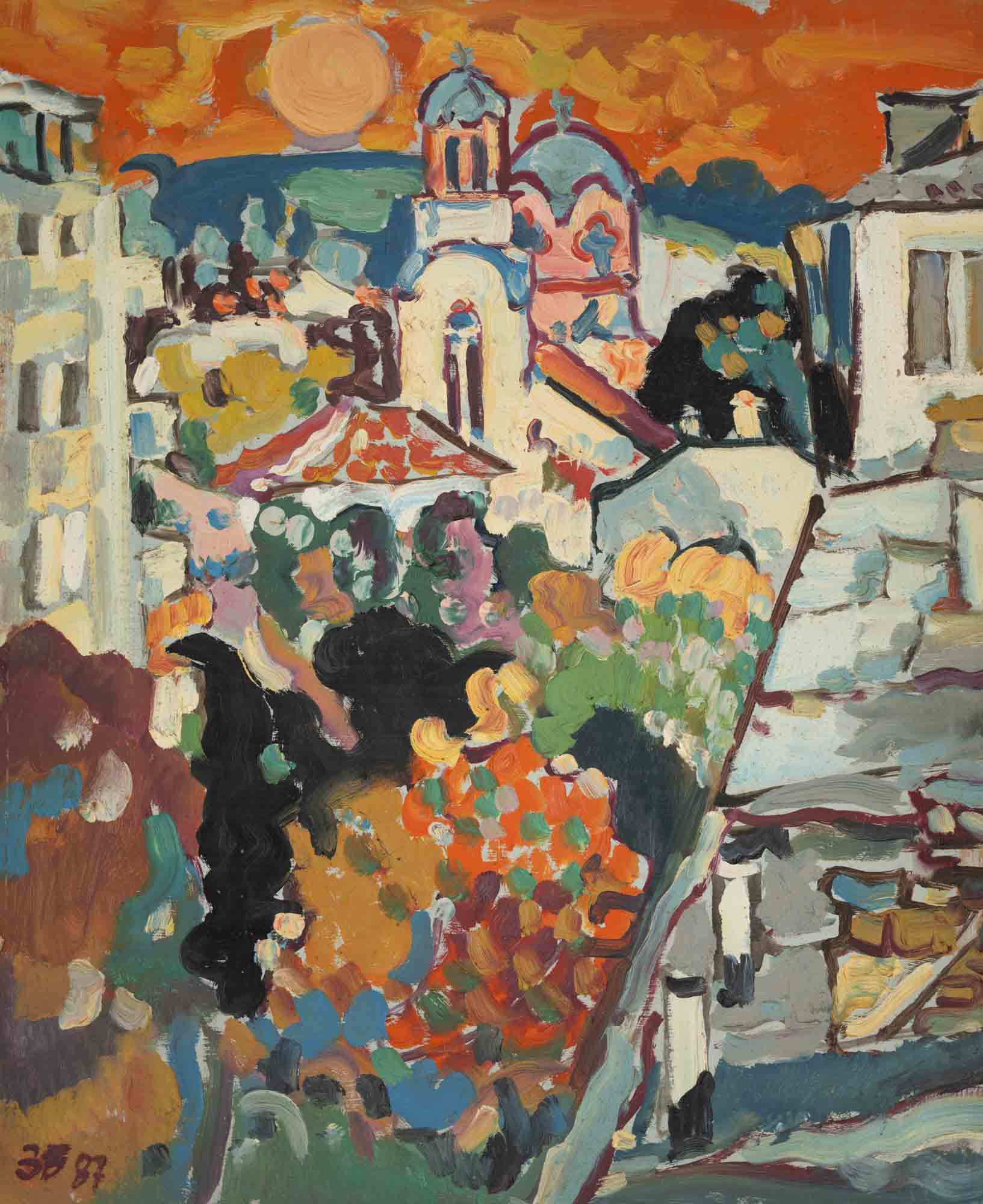 Пейзаж от Разград, Здравко Батембергски