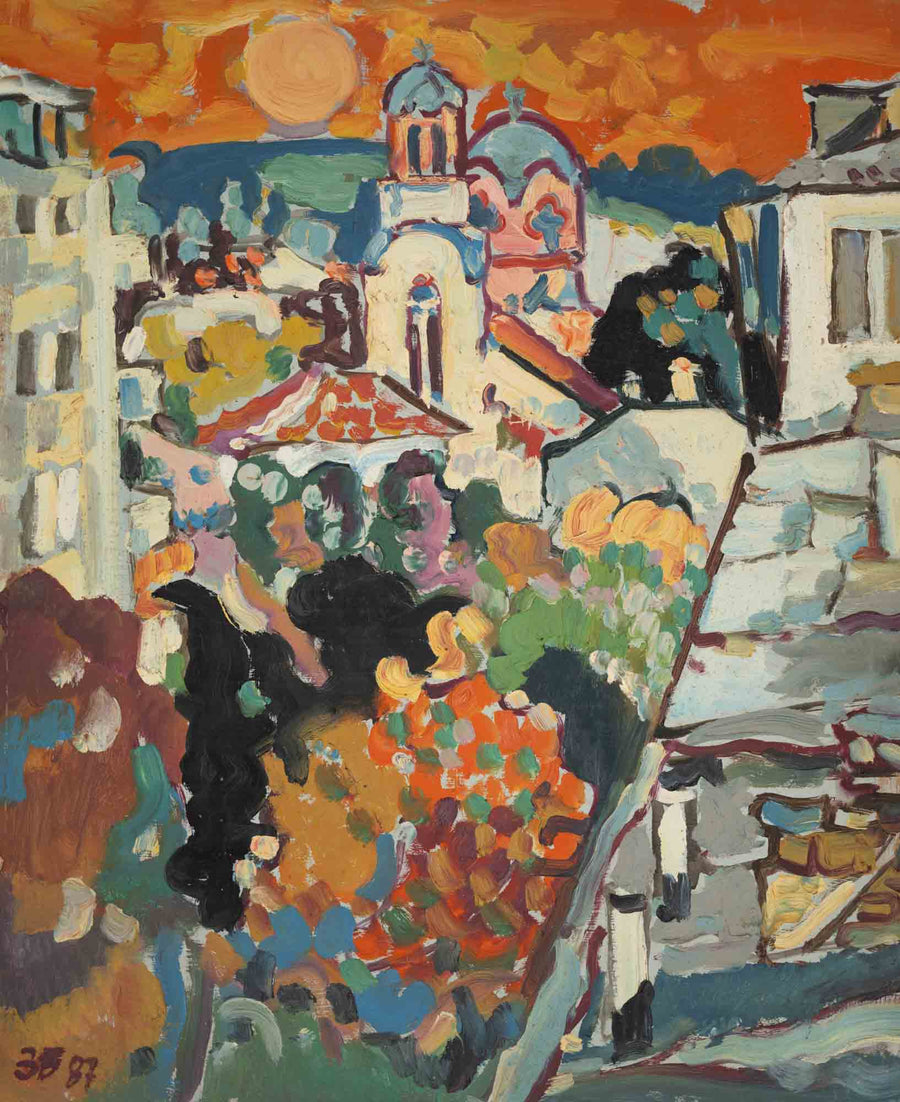 Пейзаж от Разград, Здравко Батембергски