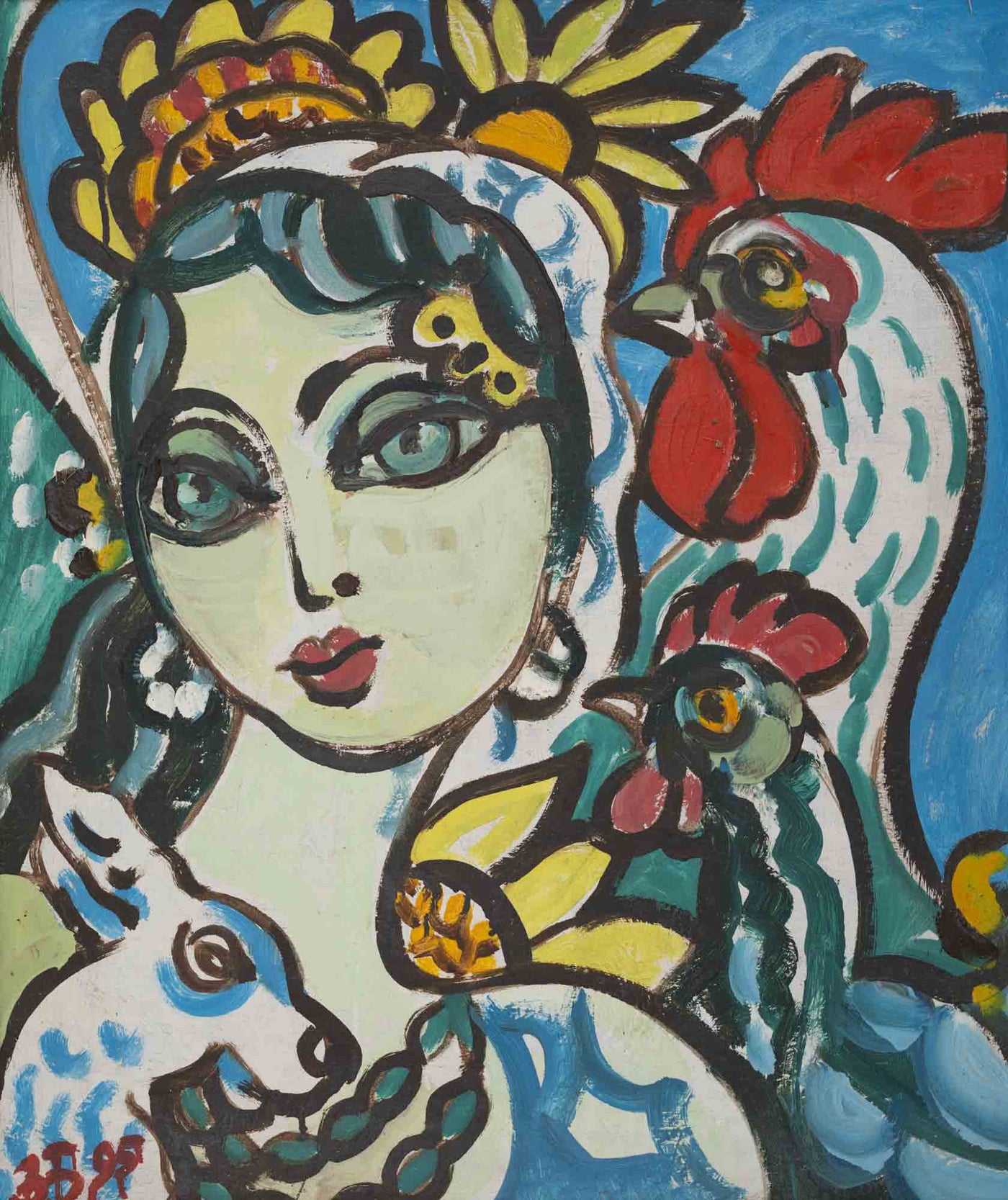 Момиче с петел