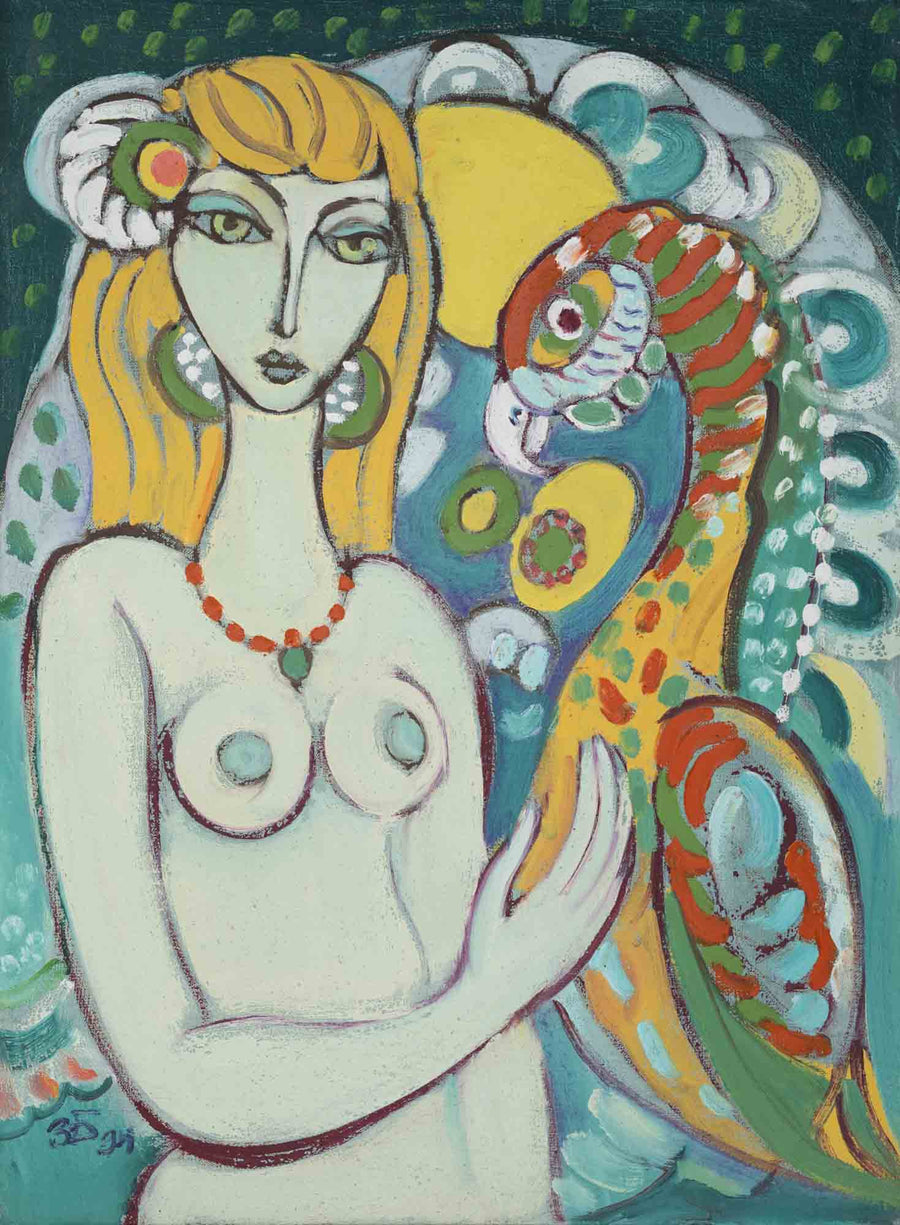 Голо момиче с папагал, Здравко Батембергски