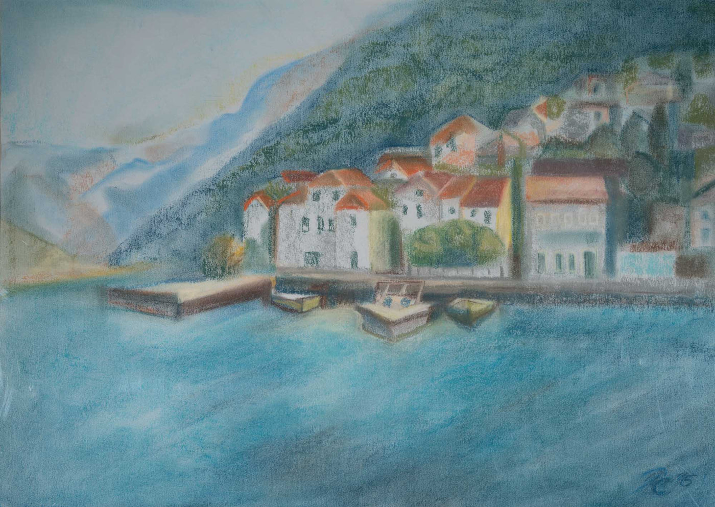 Къщи край залива