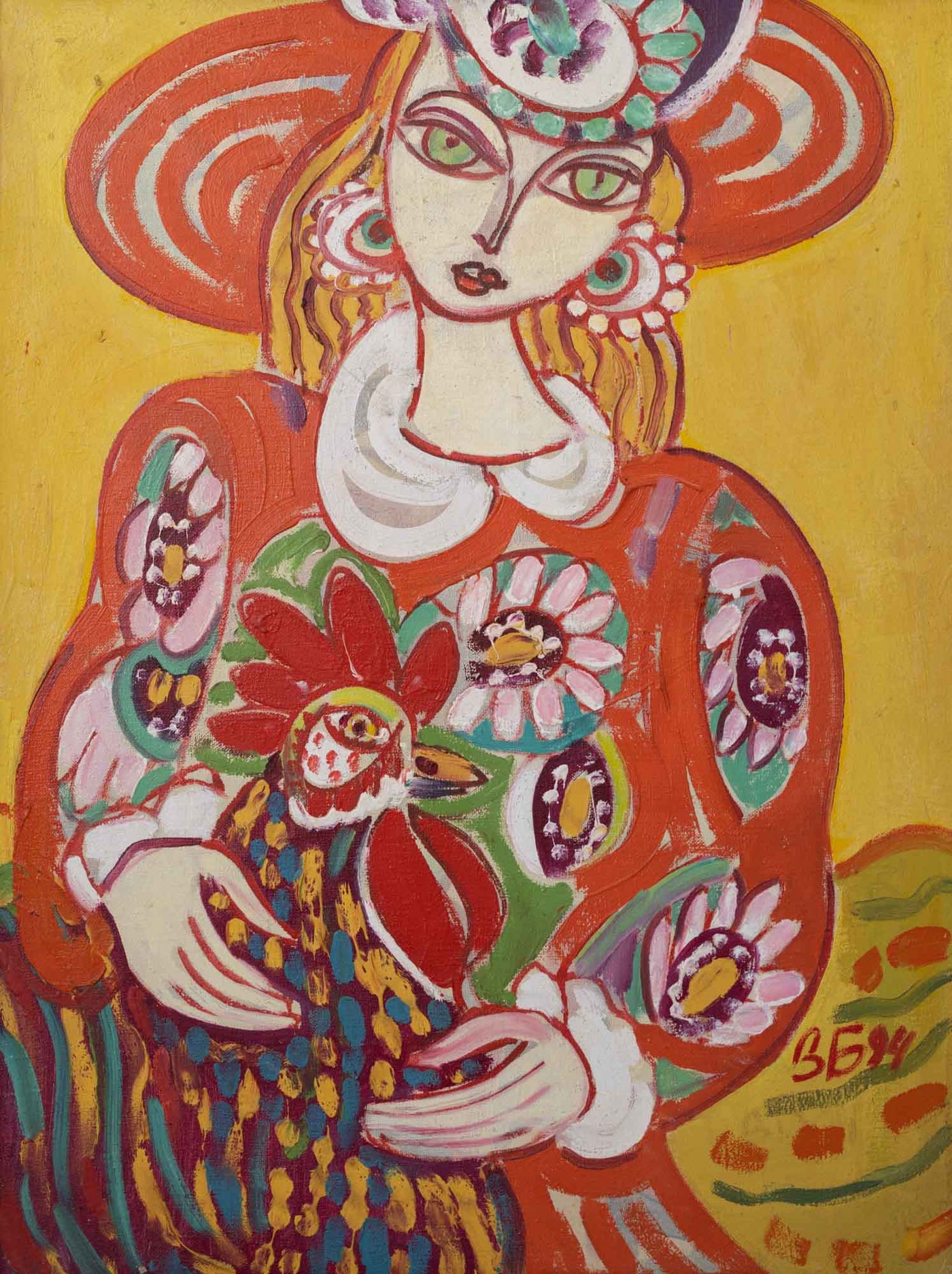 Момиче с петел