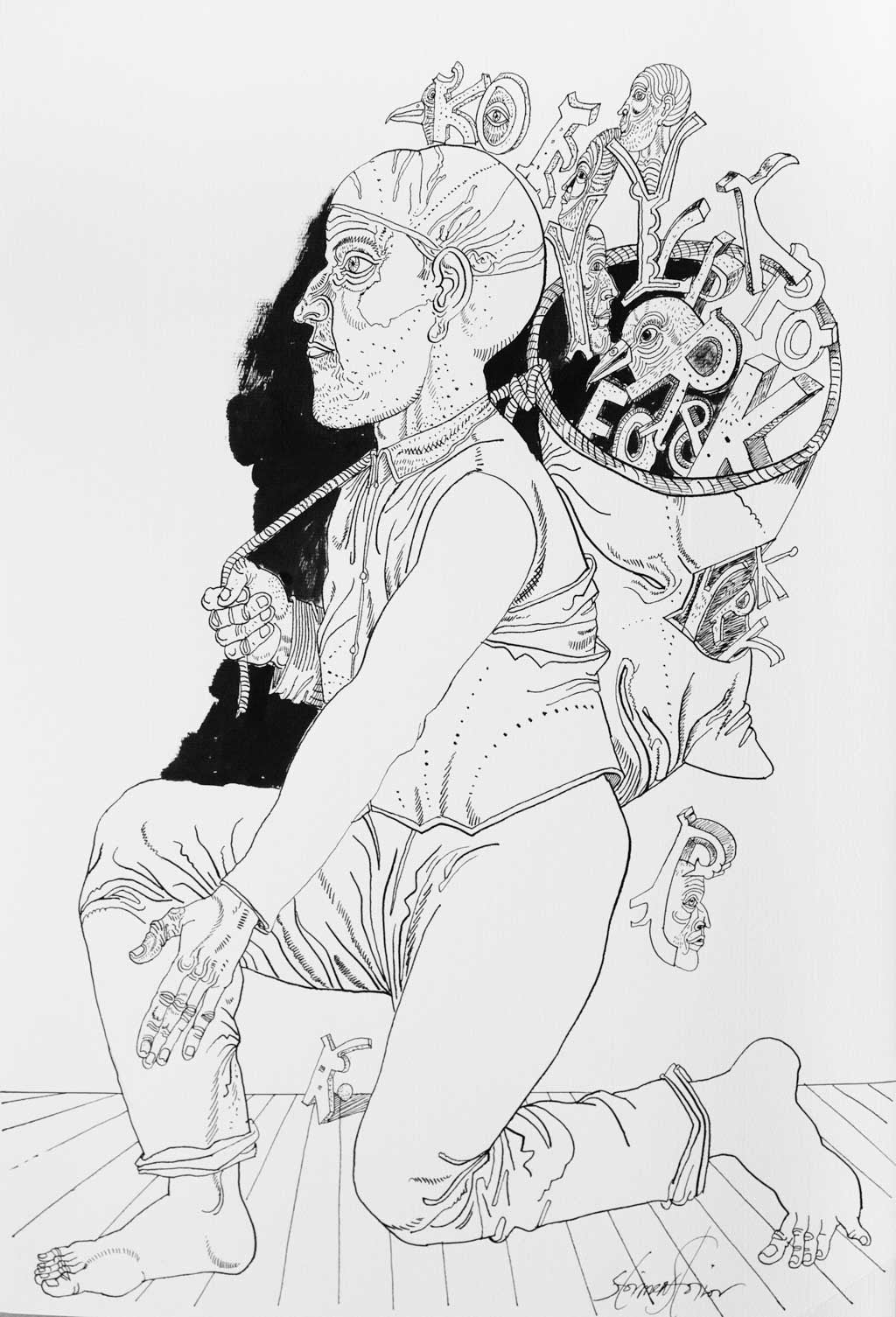 Рисунка от библиофилско издание, Стоимен Стоилов